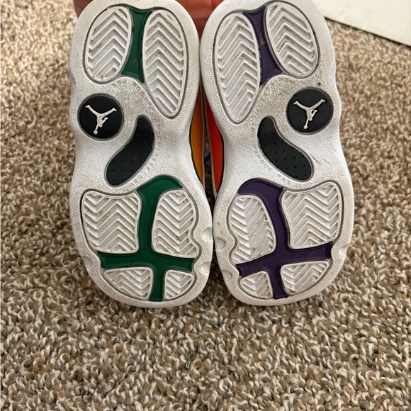 Jordan Retro Playground Sneakers Toddler White and Multicolor Sneakers - Picture 5 of 8